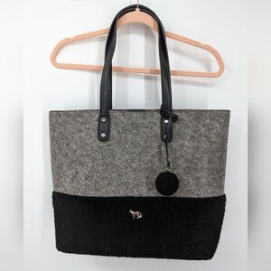 Emma Fox Caspian Felt Tote Bag with Tassel Charm